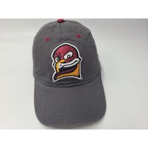 Virginia Tech Hokies Bird Mascot Logo Strapback Hat Cap Dad Men Women NCAA Gray